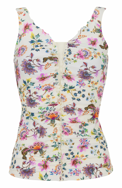 Marisa tankini top - elfenben/multi