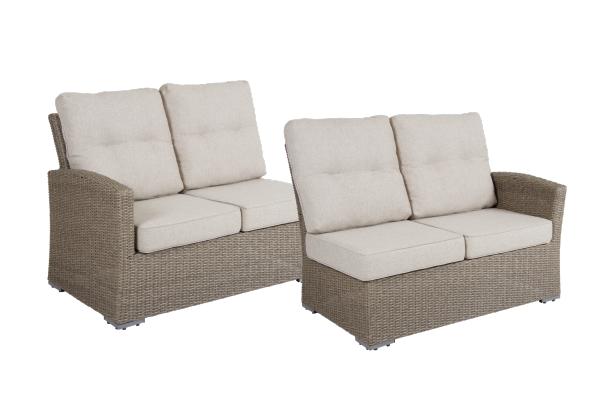 Ashfield 2 sæder ende HV - beige/beige dyna