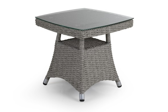 Ashfield Side Table 50x50 cm - Grå/glas