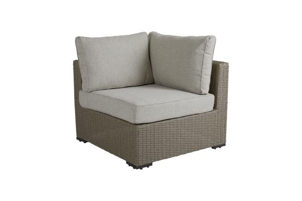Funkia hjørneenhed - beige/sand pude