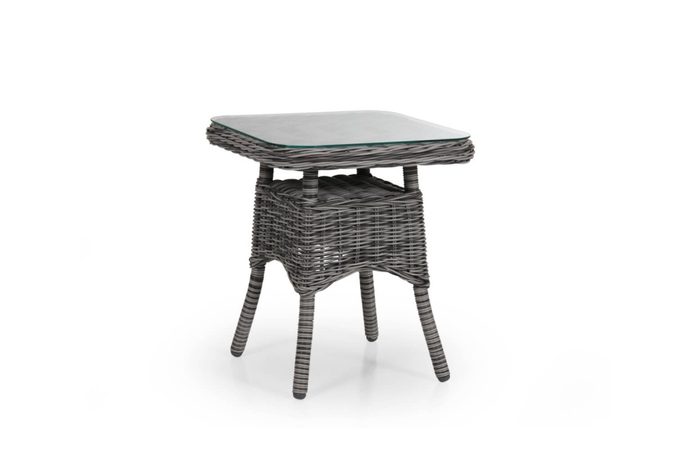 Rosita side Tabel 50x50 cm - Grå/glas