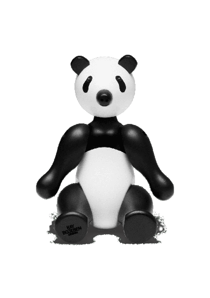 Kay Bojesen Panda Medium - sort/hvid