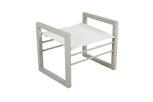 VEVI FOODSTOOL - KHAKI/OFFWHITE TEXTILENE