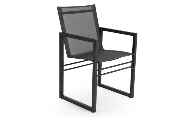 Vevi Frame Chair - Sort/mørkegrå tekstil