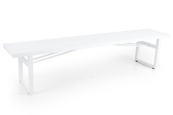 Vevi Bench 200x41 cm - Hvid