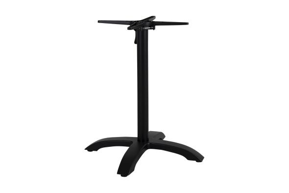Avila bordstativ 65x65 H72 cm, foldbar - sort mat
