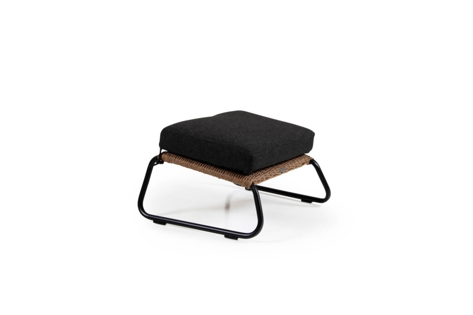 Midway FootStool - Lysebrun/sort pude