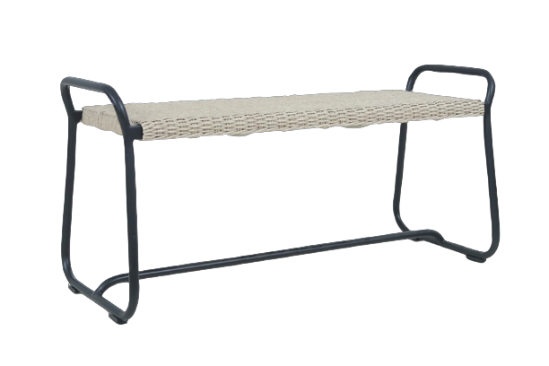Midway Bench 110x36 cm - sort/beige