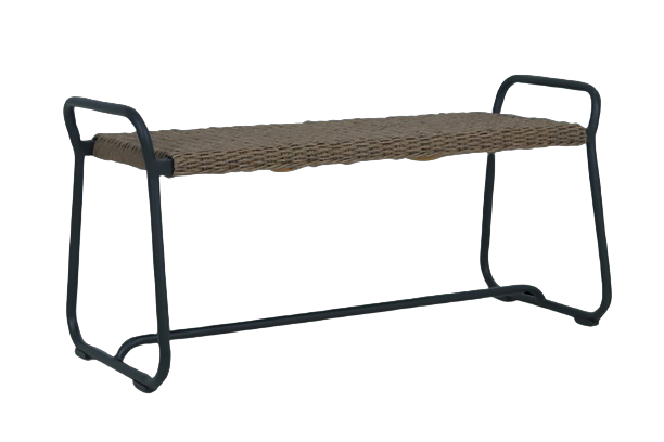 Midway Bench 110x36 cm - sort/lysebrun
