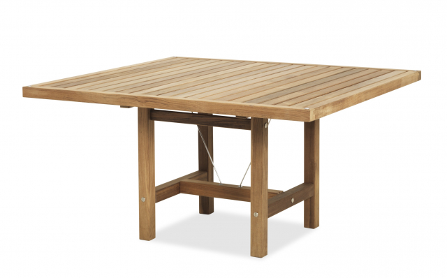 Spisebord 128x120 cm - teak