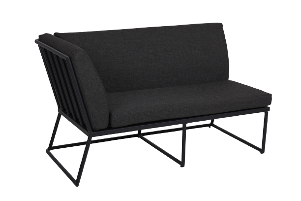 Vence 2 -seater H END - Sort/næsten sort dyna