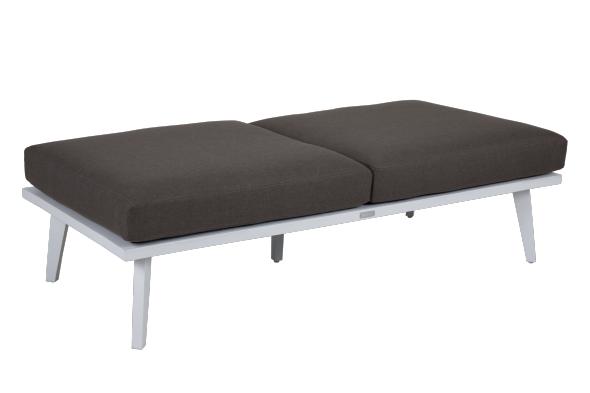 Villac 2 sædersofa - hvid/bistrobrun pude