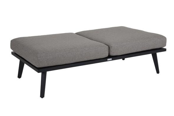 Villac 2 sædersofa - sort/beige pude