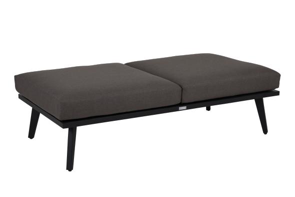 Villac 2 -personers sofa - sort/bistrobrun pude