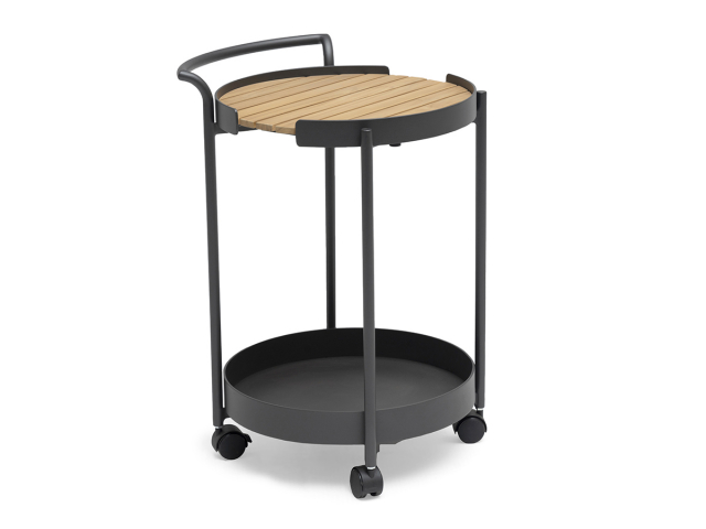 Lindeby serveringsvogn – mørkegrå