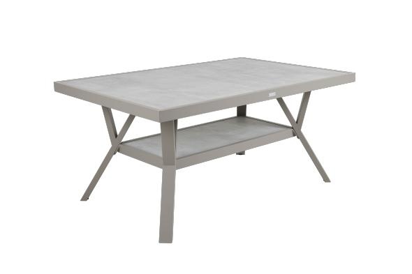 Samvaro sofabord 140x90 H65 cm - khaki/glas