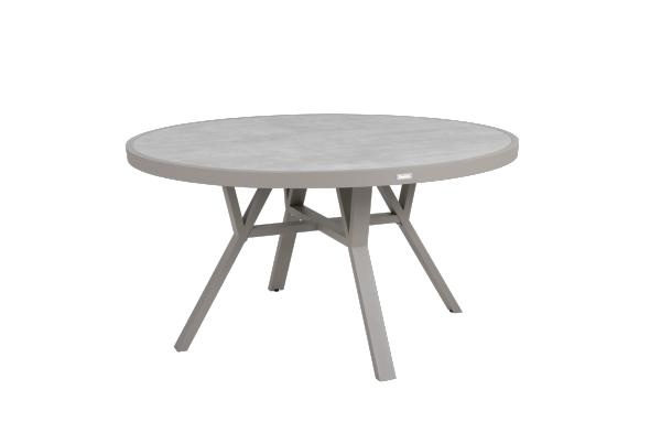 Samarbejde spisebord Ø 140 H73 cm - Khaki/glas