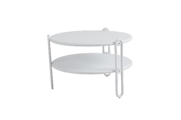 Blixt sofabord Ø 65 H42 cm - hvid