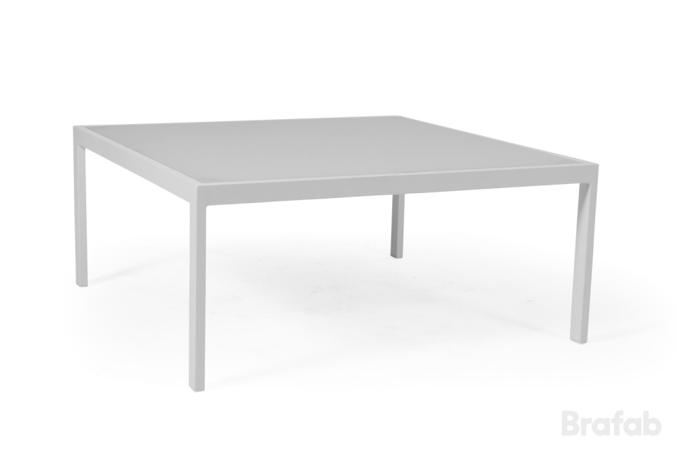 Leone sofabord 90x90x40 cm - Matte hvid