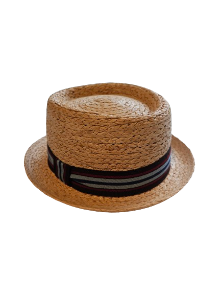 Pork Pie stråhatt - naturlig