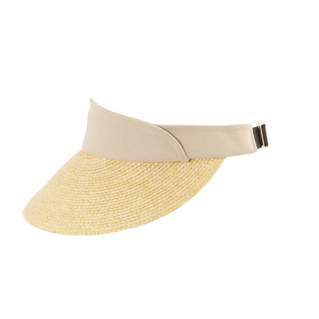 Solskærm med flettede detaljer - beige