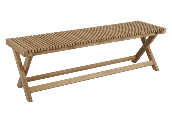 Julita bænk 140x40 H43 cm - Teak