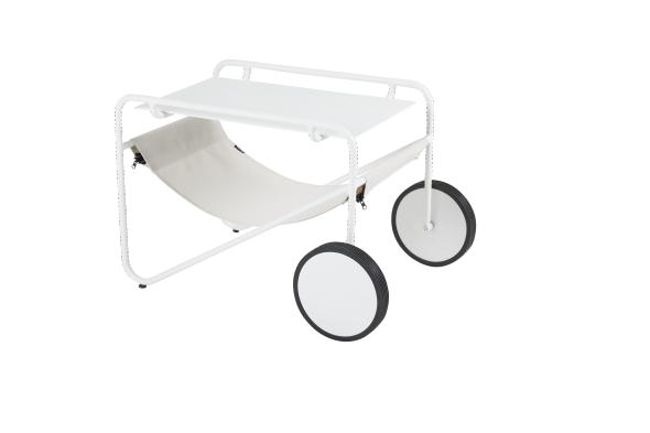 Poul sidebord - Hvid/offwhite Textilene