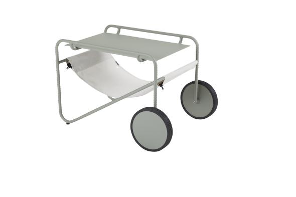 Poul sidebord - Dusty Green/Offwhite Textilene