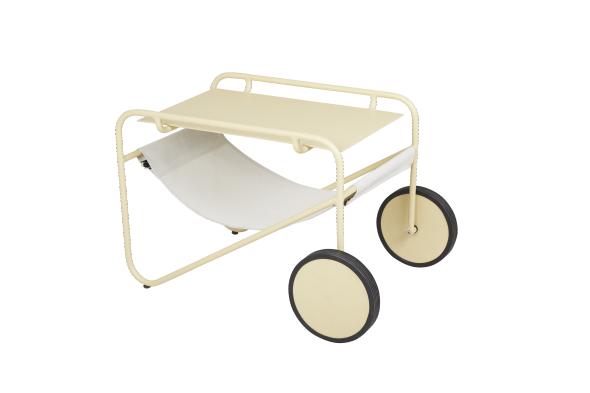 Poul sidebord - Citron/Offwhite Textilene
