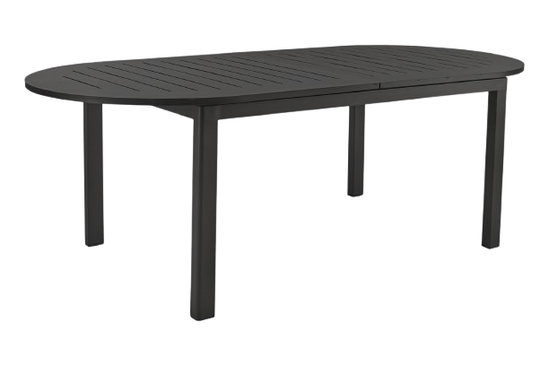 Lomma Elipse bord 220-280x110 H73 cm - sort