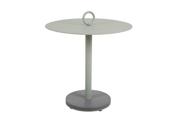 Nioba sidebord Ø 50 H59 cm - Dusty Green/Anthracite