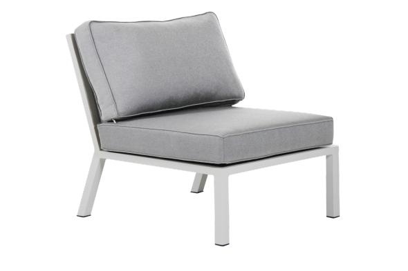 Belfort Midterste del, kan bygges - hvid/pearl grey pude