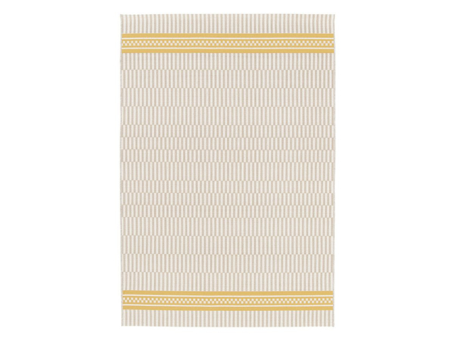 Rory utematta 160x230 cm - mønstret gul/beige
