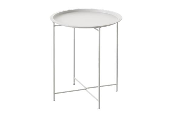 Sangro bakkebord Ø 46 cm - hvid