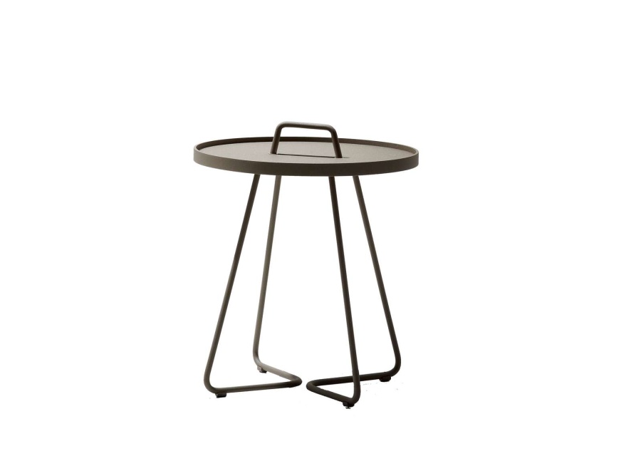 On-the-move sidobord, stor - taupe