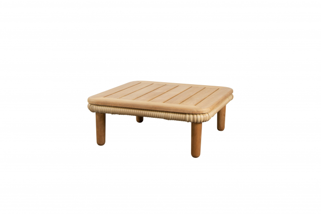 Arch sofabord m/teak bordplade - natural/taupe