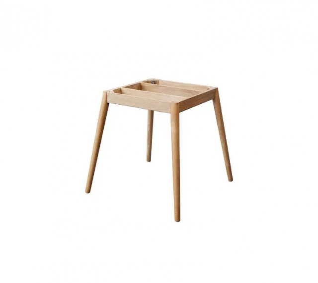 Define spisebordsfod rund - teak