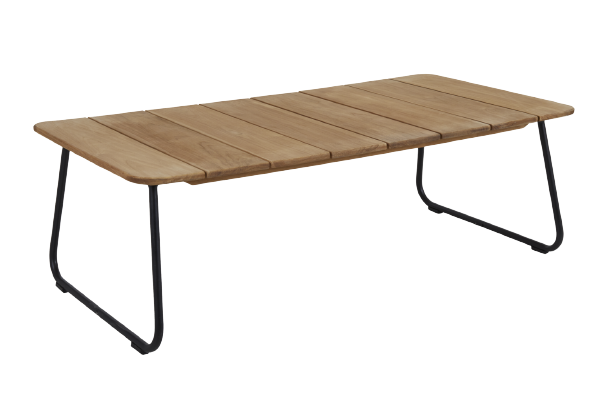 Nolli sofabord 140x70 H45 cm - sort/teak