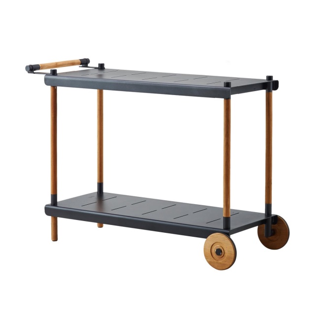 Frame serveringsvagn - teak/lava grey