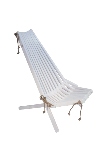 Ecochair fyr olieret - hvid