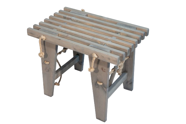Ecobench 60 cm fyr olieret - grå