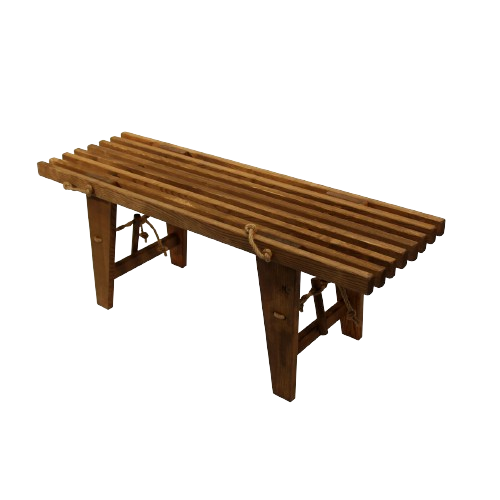 Ecobench 120 cm ask olieret - brun