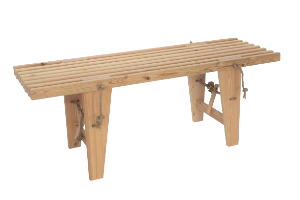 Ecobench 120 cm lærk - natur