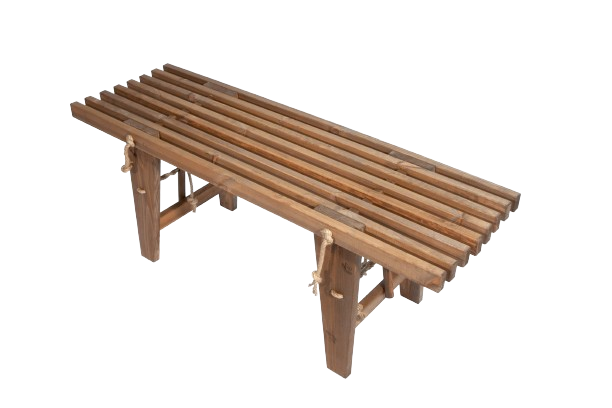 Ecobench 120 cm fyr olieret - brun