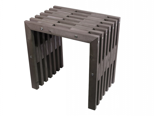D-bench 45 cm fyr olieret - grå
