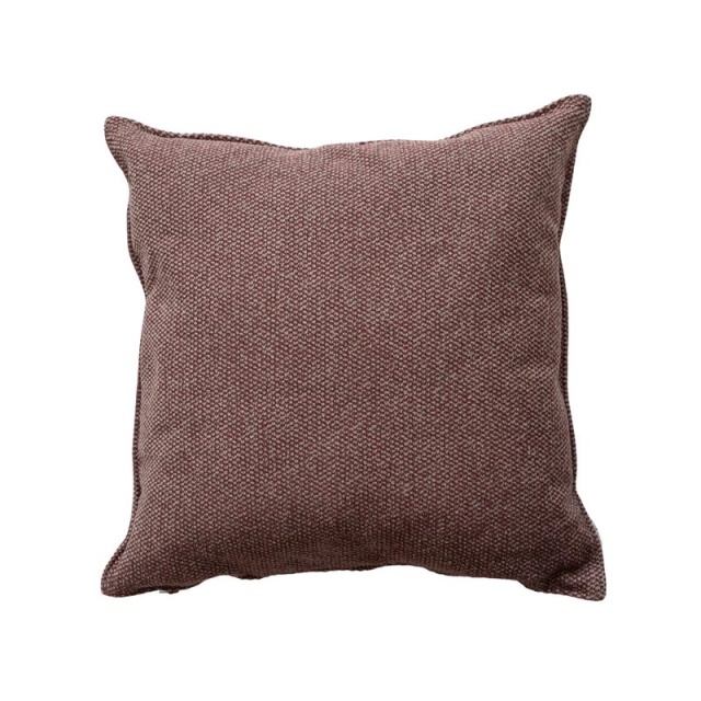 Wove prydnadskudde 50x50x12 cm - light bordeaux