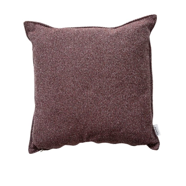 Wove prydnadskudde 50x50x12 cm - dark bordeaux