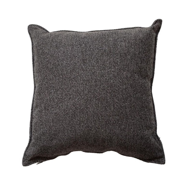 Wove prydnadskudde 50x50x12 cm - dark grey