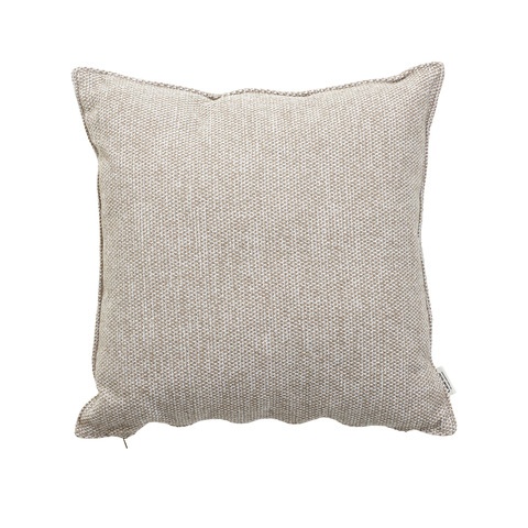 Wove prydnadskudde 50x50x12 cm - light brown