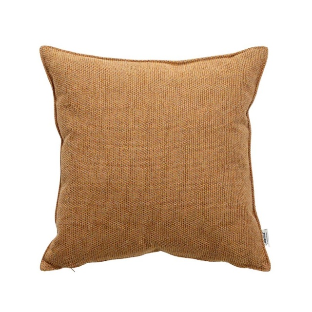 Wove prydnadskudde 50x50x12 cm - yellow